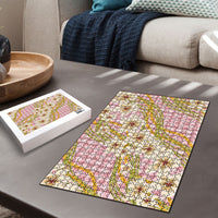 Akala Hamele Palaka Plumeria Puzzle Puakenikeni and Maile Lei LT9 - Polynesian Pride