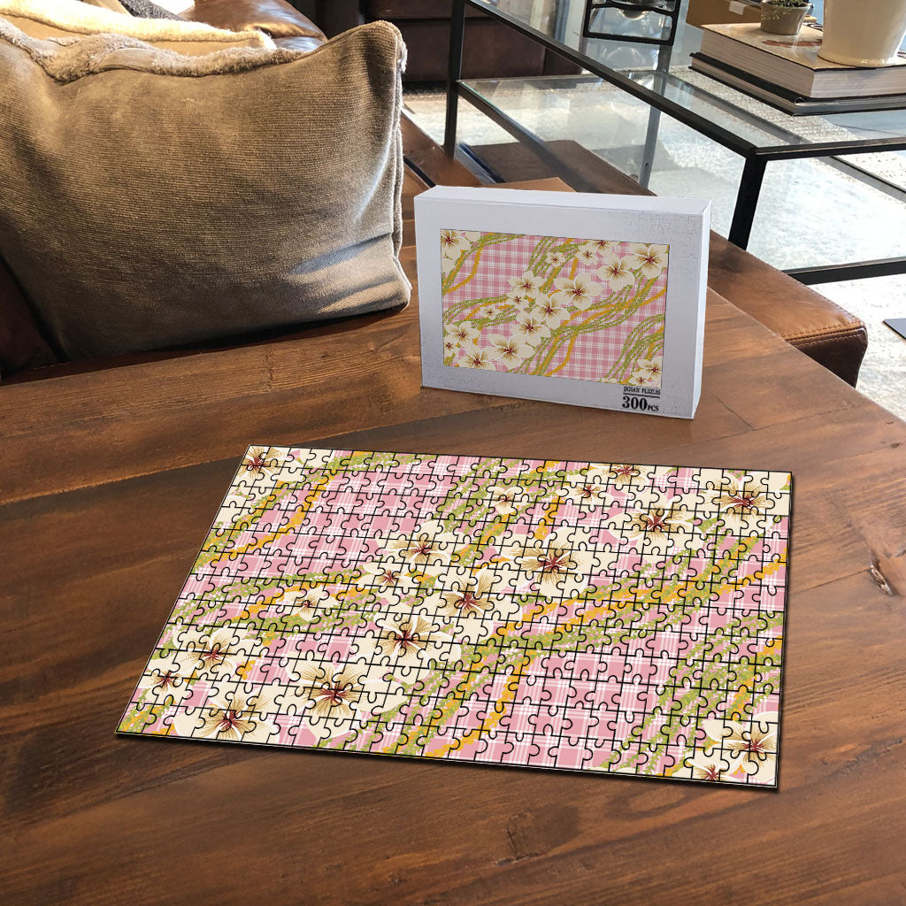 Akala Hamele Palaka Plumeria Puzzle Puakenikeni and Maile Lei LT9 - Polynesian Pride