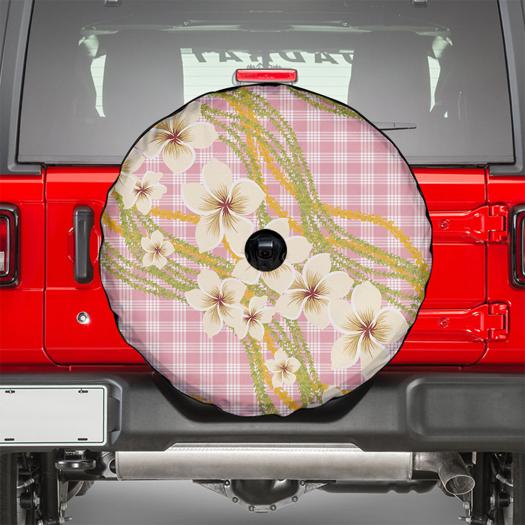 Akala Hamele Palaka Plumeria Spare Tire Cover Puakenikeni and Maile Lei LT9 - Polynesian Pride