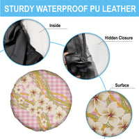 Akala Hamele Palaka Plumeria Spare Tire Cover Puakenikeni and Maile Lei LT9 - Polynesian Pride