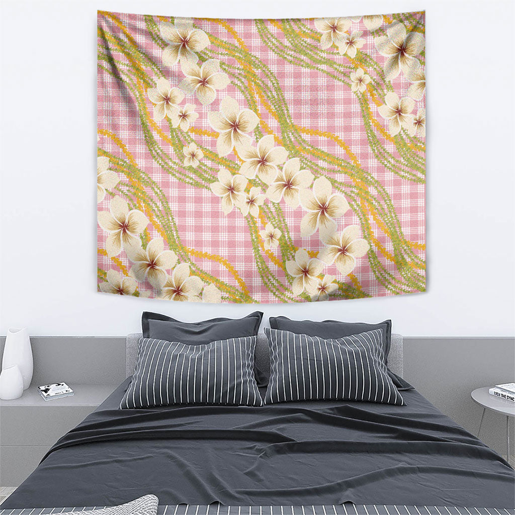 Akala Hamele Palaka Plumeria Tapestry Puakenikeni and Maile Lei LT9 - Polynesian Pride