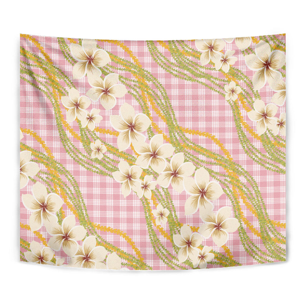 Akala Hamele Palaka Plumeria Tapestry Puakenikeni and Maile Lei LT9 - Polynesian Pride