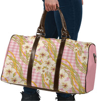 Akala Hamele Palaka Plumeria Travel Bag Puakenikeni and Maile Lei LT9 - Polynesian Pride