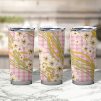 Akala Hamele Palaka Plumeria Tumbler Cup Puakenikeni and Maile Lei LT9 - Polynesian Pride