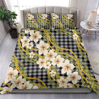 Ele'ele Hawai'i Palaka Plumeria Bedding Set Puakenikeni and Maile Lei LT9 - Polynesian Pride
