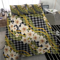 Ele'ele Hawai'i Palaka Plumeria Bedding Set Puakenikeni and Maile Lei LT9 - Polynesian Pride
