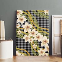Ele'ele Hawai'i Palaka Plumeria Canvas Wall Art Puakenikeni and Maile Lei LT9 - Polynesian Pride