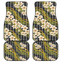 Ele'ele Hawai'i Palaka Plumeria Car Mats Puakenikeni and Maile Lei LT9 - Polynesian Pride
