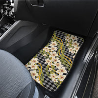 Ele'ele Hawai'i Palaka Plumeria Car Mats Puakenikeni and Maile Lei LT9 - Polynesian Pride