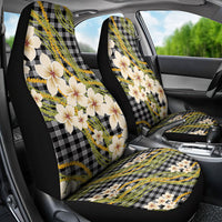 Ele'ele Hawai'i Palaka Plumeria Car Seat Cover Puakenikeni and Maile Lei LT9 - Polynesian Pride
