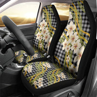 Ele'ele Hawai'i Palaka Plumeria Car Seat Cover Puakenikeni and Maile Lei LT9 - Polynesian Pride