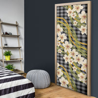 Ele'ele Hawai'i Palaka Plumeria Door Cover Puakenikeni and Maile Lei LT9 - Polynesian Pride