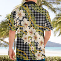 Ele'ele Hawai'i Palaka Plumeria Hawaiian Shirt Puakenikeni and Maile Lei LT9 - Polynesian Pride