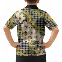 Ele'ele Hawai'i Palaka Plumeria Hawaiian Shirt Puakenikeni and Maile Lei LT9 - Polynesian Pride