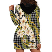 Ele'ele Hawai'i Palaka Plumeria Hoodie Dress Puakenikeni and Maile Lei LT9 - Polynesian Pride