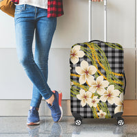 Ele'ele Hawai'i Palaka Plumeria Luggage Cover Puakenikeni and Maile Lei LT9 - Polynesian Pride