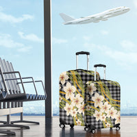 Ele'ele Hawai'i Palaka Plumeria Luggage Cover Puakenikeni and Maile Lei LT9 - Polynesian Pride
