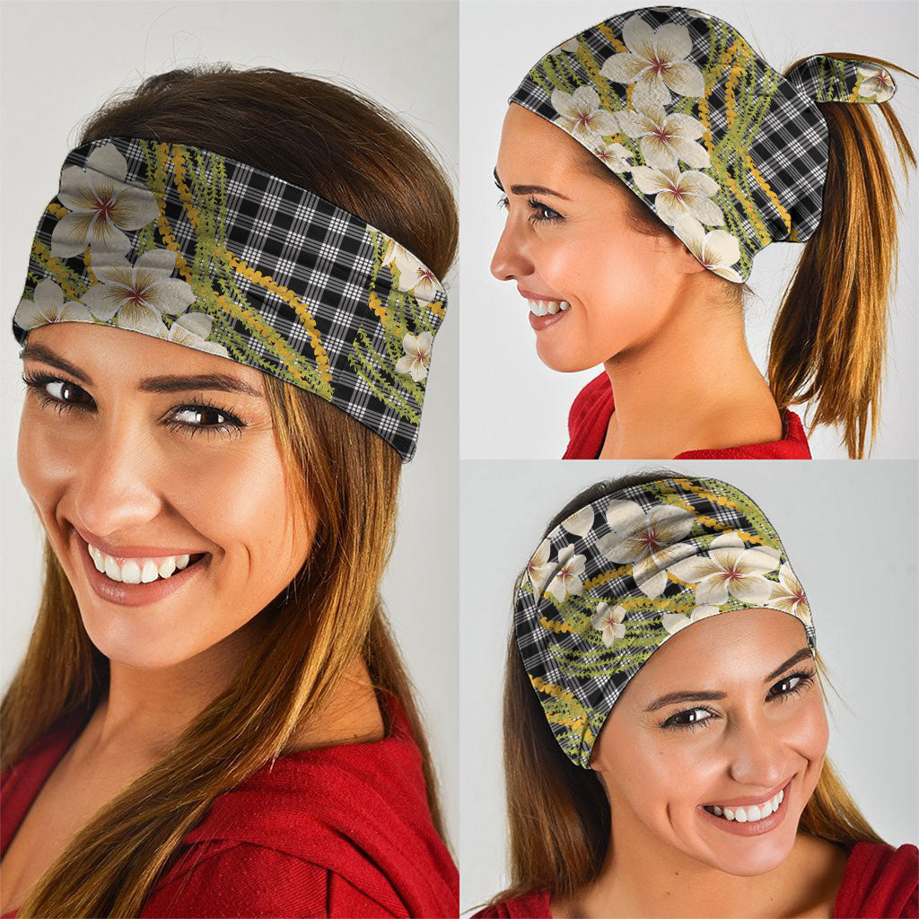 Ele'ele Hawai'i Palaka Plumeria Neck Gaiter Puakenikeni and Maile Lei LT9 - Polynesian Pride