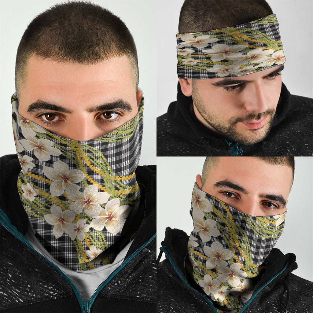 Ele'ele Hawai'i Palaka Plumeria Neck Gaiter Puakenikeni and Maile Lei LT9 - Polynesian Pride