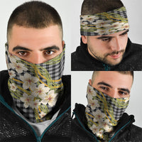 Ele'ele Hawai'i Palaka Plumeria Neck Gaiter Puakenikeni and Maile Lei LT9 - Polynesian Pride