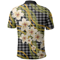 Ele'ele Hawai'i Palaka Plumeria Polo Shirt Puakenikeni and Maile Lei LT9 - Polynesian Pride