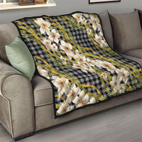 Ele'ele Hawai'i Palaka Plumeria Quilt Puakenikeni and Maile Lei LT9 - Polynesian Pride