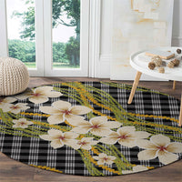Ele'ele Hawai'i Palaka Plumeria Round Carpet Puakenikeni and Maile Lei LT9 - Polynesian Pride