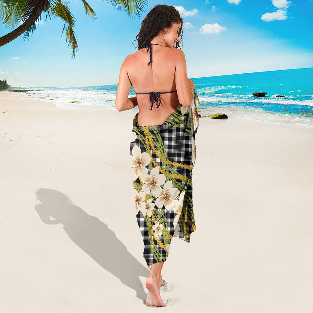 Ele'ele Hawai'i Palaka Plumeria Sarong Puakenikeni and Maile Lei LT9 - Polynesian Pride
