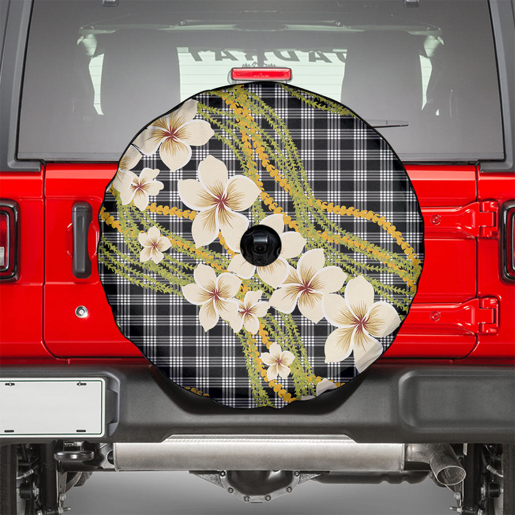 Ele'ele Hawai'i Palaka Plumeria Spare Tire Cover Puakenikeni and Maile Lei LT9 - Polynesian Pride