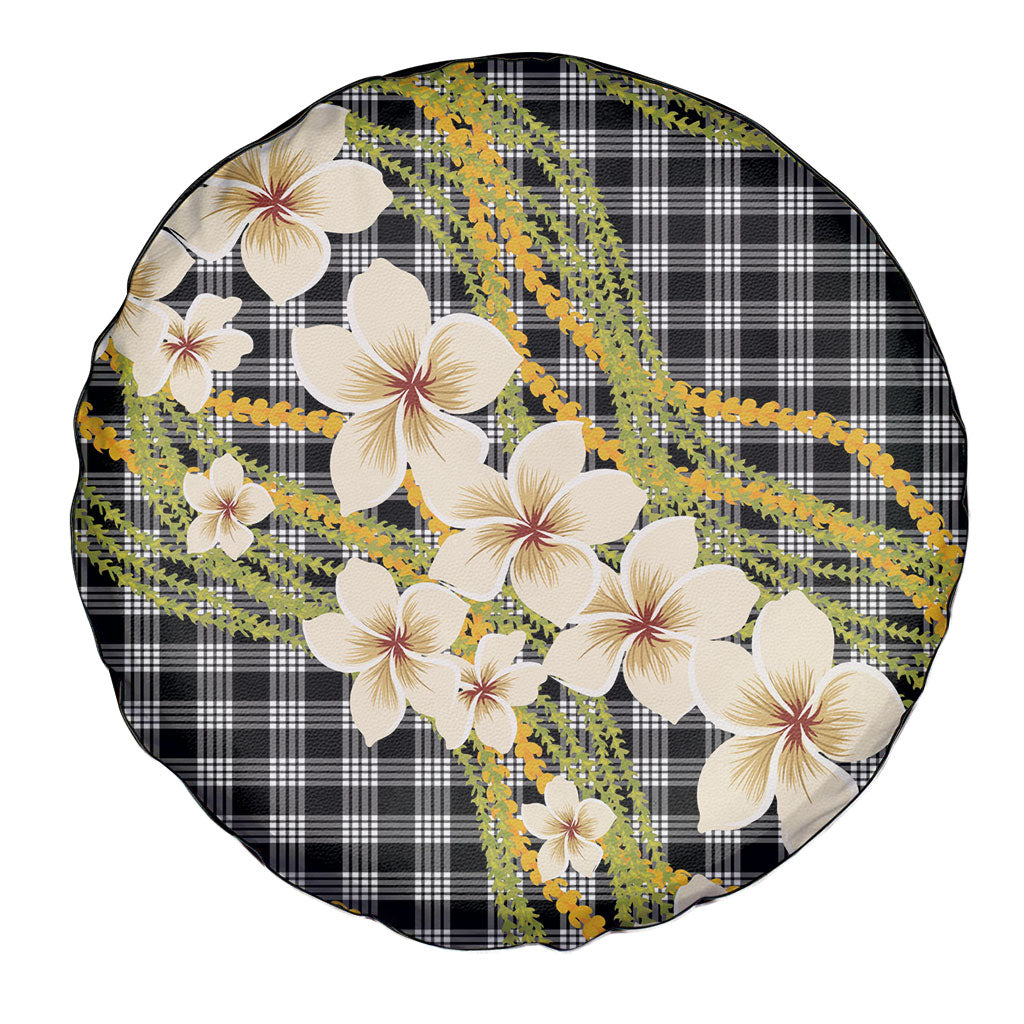 Ele'ele Hawai'i Palaka Plumeria Spare Tire Cover Puakenikeni and Maile Lei LT9 - Polynesian Pride