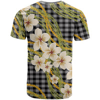 Ele'ele Hawai'i Palaka Plumeria T Shirt Puakenikeni and Maile Lei LT9 - Polynesian Pride