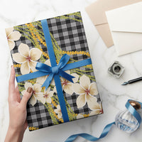 Ele'ele Hawai'i Palaka Plumeria Wrapping Paper Puakenikeni and Maile Lei LT9 - Polynesian Pride