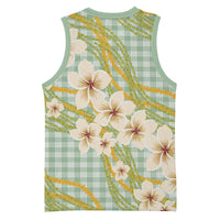 Liko Kukui Hawai'i Palaka Plumeria Basketball Jersey Puakenikeni and Maile Lei LT9 - Polynesian Pride