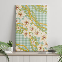 Liko Kukui Hawai'i Palaka Plumeria Canvas Wall Art Puakenikeni and Maile Lei LT9 - Polynesian Pride