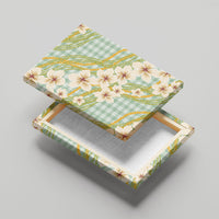 Liko Kukui Hawai'i Palaka Plumeria Canvas Wall Art Puakenikeni and Maile Lei LT9 - Polynesian Pride