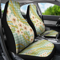 Liko Kukui Hawai'i Palaka Plumeria Car Seat Cover Puakenikeni and Maile Lei LT9 - Polynesian Pride