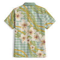 Liko Kukui Hawai'i Palaka Plumeria Hawaiian Shirt Puakenikeni and Maile Lei LT9 - Polynesian Pride
