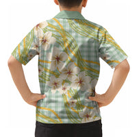 Liko Kukui Hawai'i Palaka Plumeria Hawaiian Shirt Puakenikeni and Maile Lei LT9 - Polynesian Pride