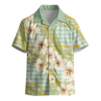Liko Kukui Hawai'i Palaka Plumeria Kid Hawaiian Shirt Puakenikeni and Maile Lei LT9 - Polynesian Pride