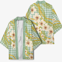 Liko Kukui Hawai'i Palaka Plumeria Kimono Puakenikeni and Maile Lei LT9 - Polynesian Pride
