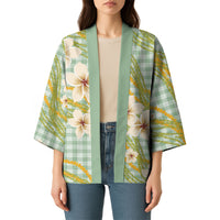 Liko Kukui Hawai'i Palaka Plumeria Kimono Puakenikeni and Maile Lei LT9 - Polynesian Pride