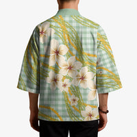 Liko Kukui Hawai'i Palaka Plumeria Kimono Puakenikeni and Maile Lei LT9 - Polynesian Pride