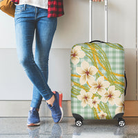 Liko Kukui Hawai'i Palaka Plumeria Luggage Cover Puakenikeni and Maile Lei LT9 - Polynesian Pride
