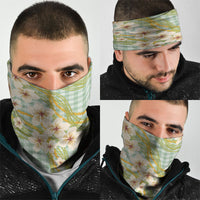 Liko Kukui Hawai'i Palaka Plumeria Neck Gaiter Puakenikeni and Maile Lei LT9 - Polynesian Pride