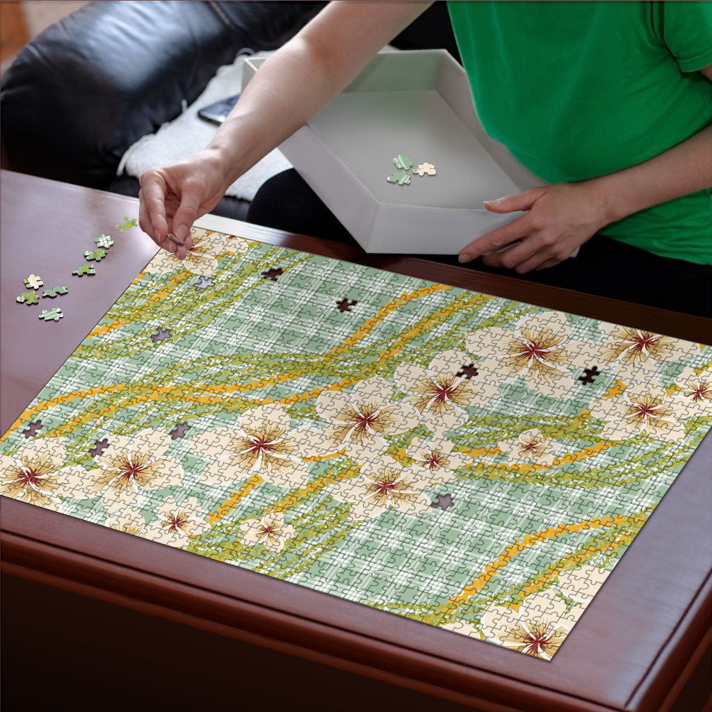Liko Kukui Hawai'i Palaka Plumeria Puzzle Puakenikeni and Maile Lei LT9 - Polynesian Pride