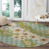 Liko Kukui Hawai'i Palaka Plumeria Round Carpet Puakenikeni and Maile Lei LT9 - Polynesian Pride