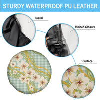 Liko Kukui Hawai'i Palaka Plumeria Spare Tire Cover Puakenikeni and Maile Lei LT9 - Polynesian Pride