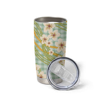Liko Kukui Hawai'i Palaka Plumeria Tumbler Cup Puakenikeni and Maile Lei LT9 - Polynesian Pride