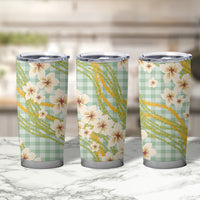 Liko Kukui Hawai'i Palaka Plumeria Tumbler Cup Puakenikeni and Maile Lei LT9 - Polynesian Pride