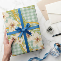 Liko Kukui Hawai'i Palaka Plumeria Wrapping Paper Puakenikeni and Maile Lei LT9 - Polynesian Pride